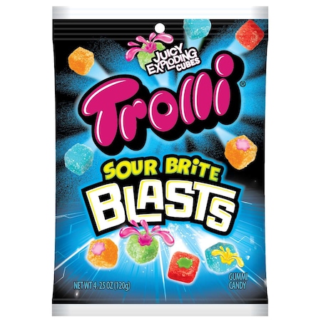 Trolli Trolli Sour Brite Blasts 4.25 oz. Peg Bag, PK12 491